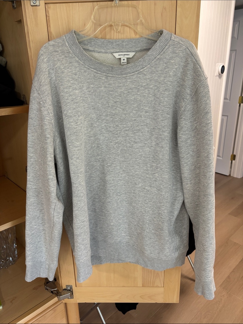 Men's Banana Republic Factory Crewneck Sweater - Light Gray